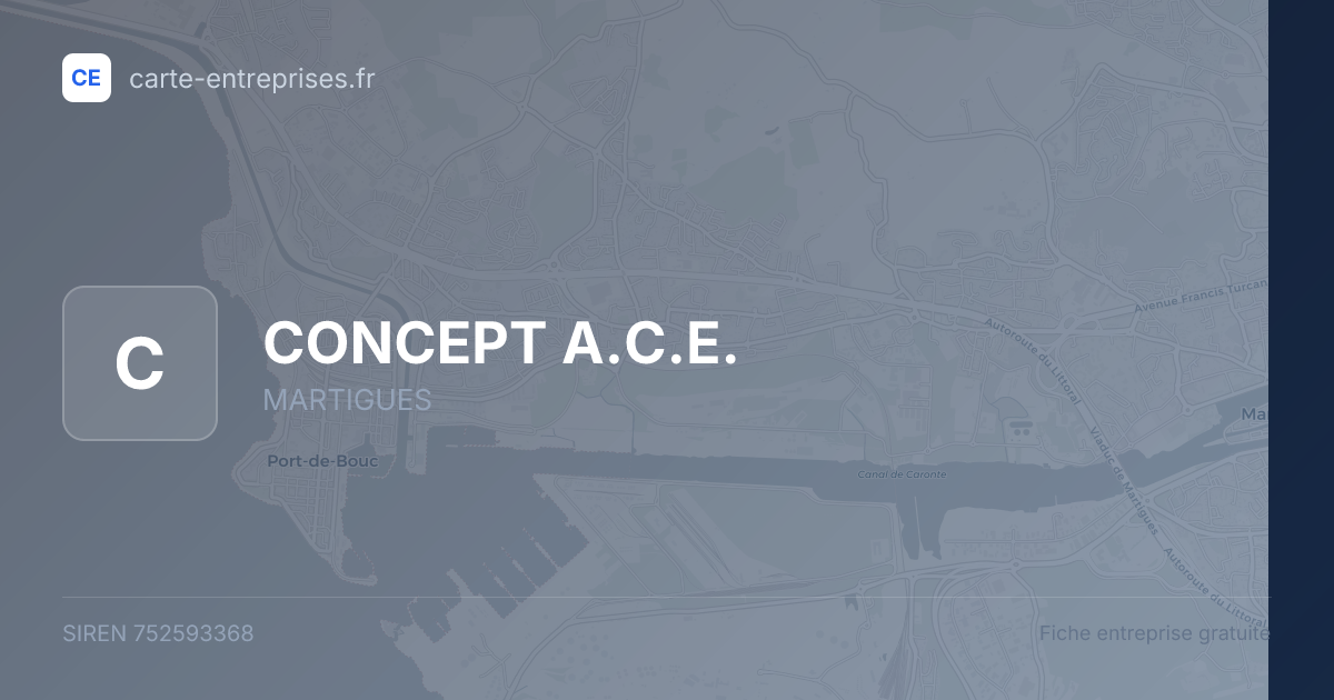 CONCEPT A.C.E. — 752593368 — fiche entreprise
