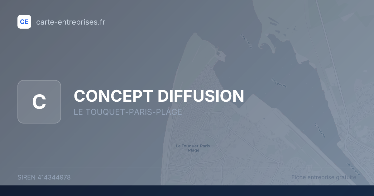 CONCEPT DIFFUSION — 414344978 — fiche entreprise