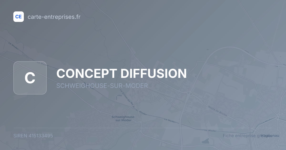 CONCEPT DIFFUSION — 415133495 — fiche entreprise