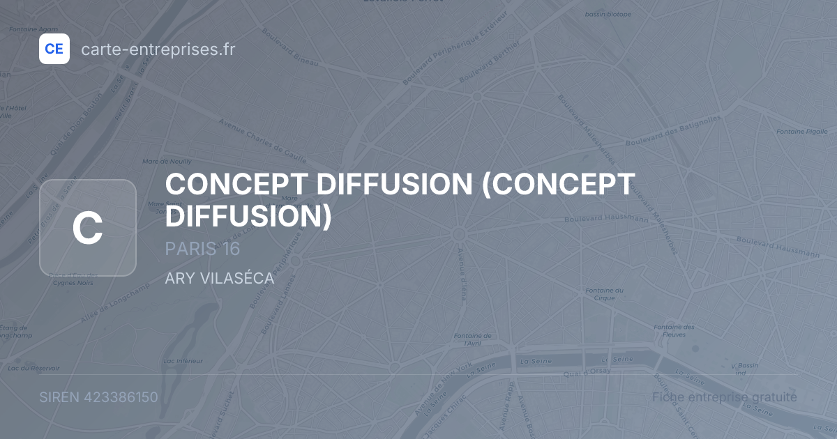CONCEPT DIFFUSION — 423386150 — fiche entreprise