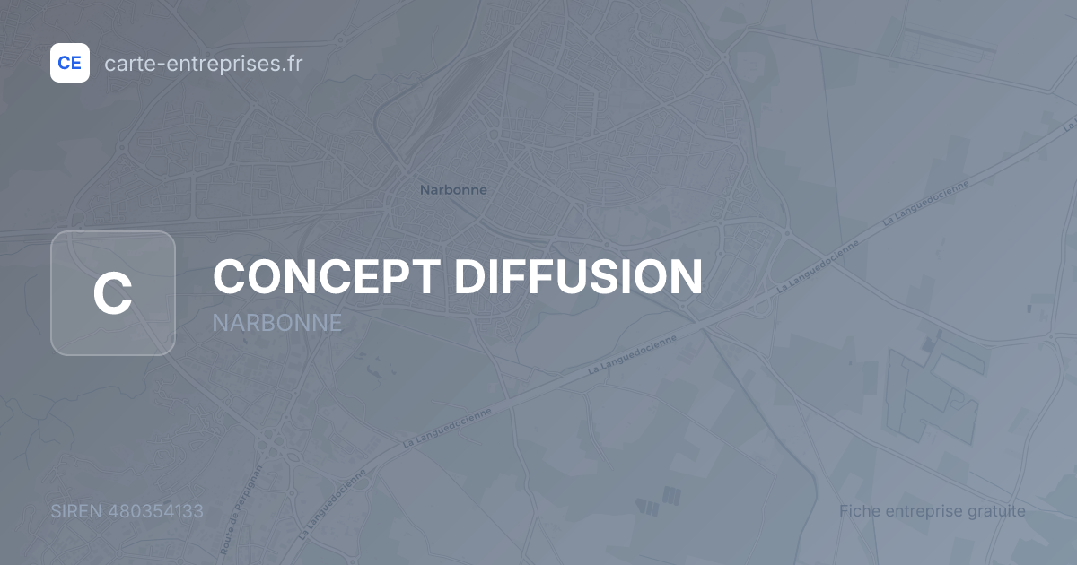 CONCEPT DIFFUSION — 480354133 — fiche entreprise
