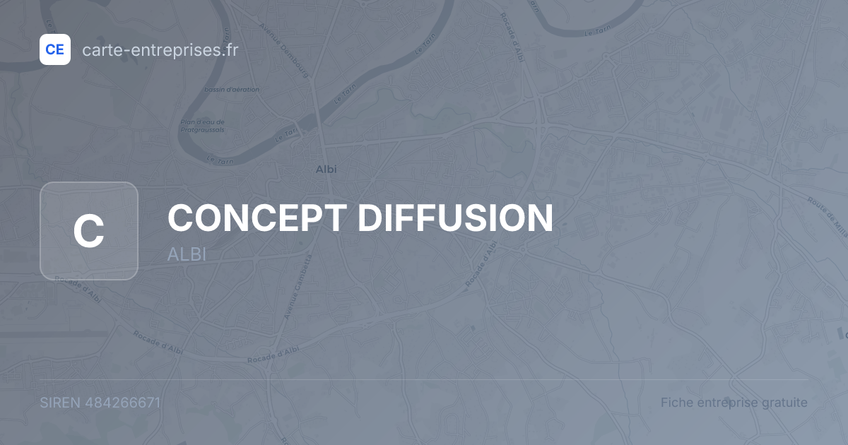 CONCEPT DIFFUSION — 484266671 — fiche entreprise
