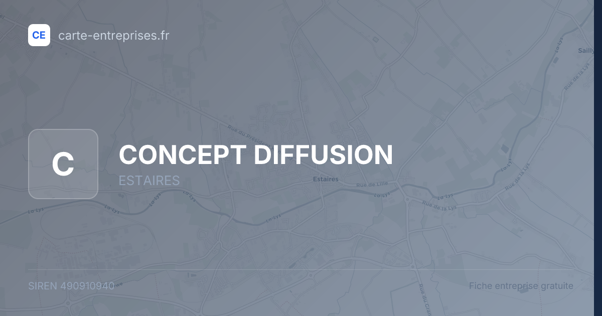 CONCEPT DIFFUSION — 490910940 — fiche entreprise