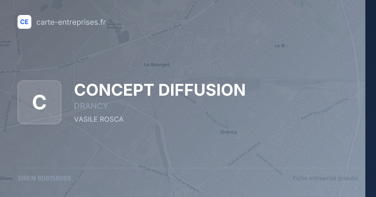 CONCEPT DIFFUSION — 808158869 — fiche entreprise