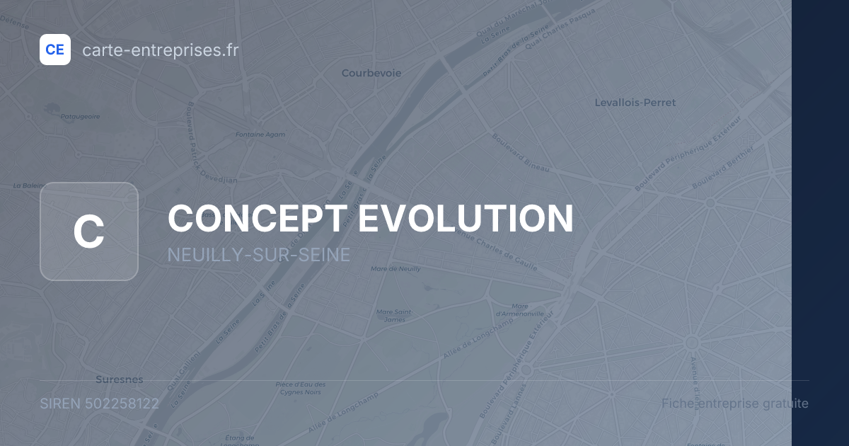 CONCEPT EVOLUTION — 502258122 — fiche entreprise