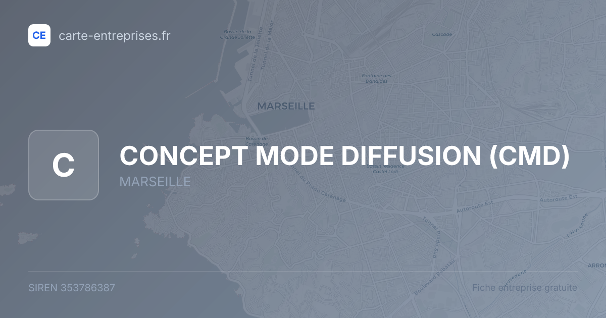 CONCEPT MODE DIFFUSION (CMD) — 353786387 — fiche entreprise
