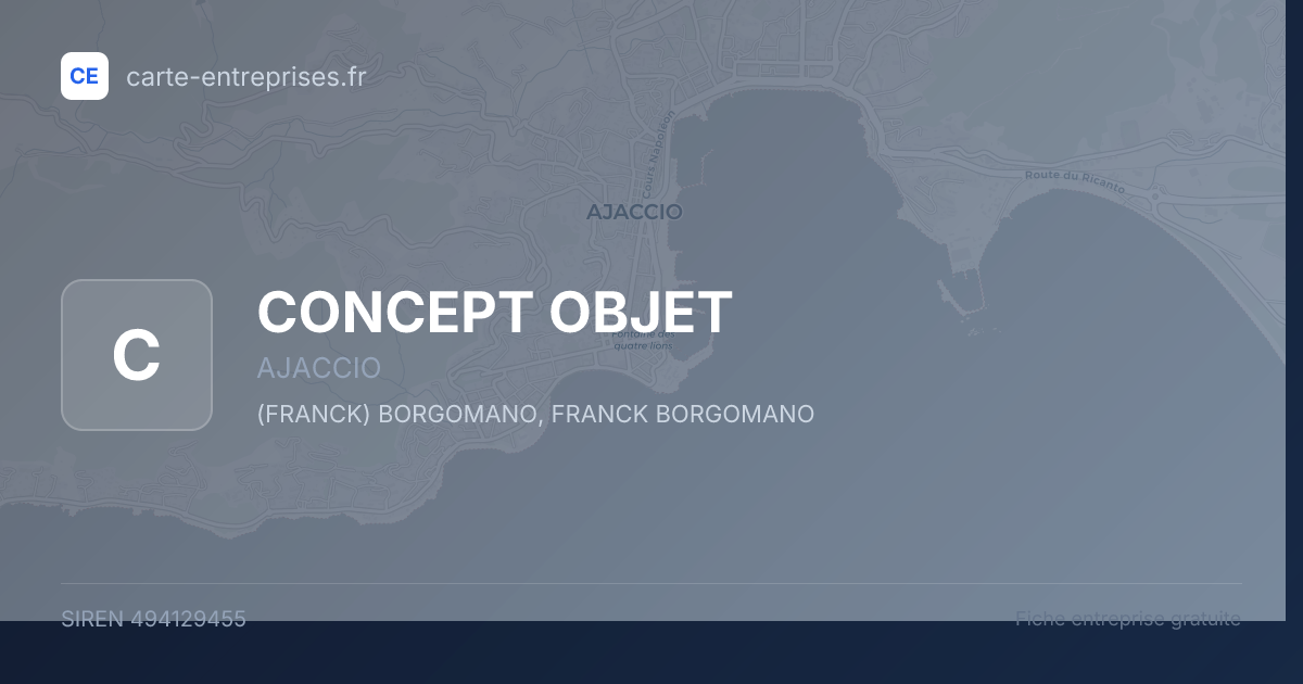 CONCEPT OBJET — 494129455 — fiche entreprise