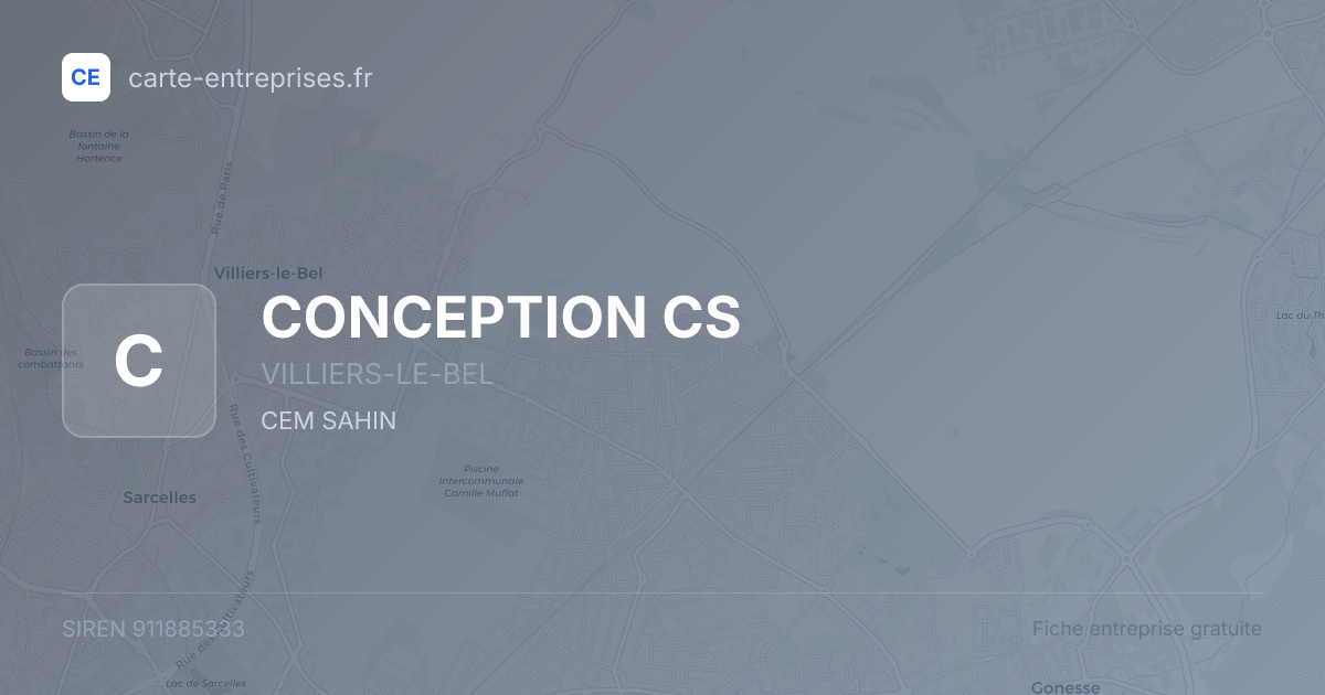 CONCEPTION CS — 911885333 — fiche entreprise