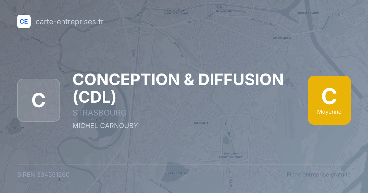 CONCEPTION & DIFFUSION (CDL) — 334591260 — fiche entreprise