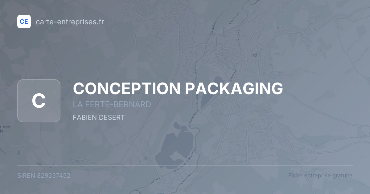 CONCEPTION PACKAGING — 829237452 — fiche entreprise