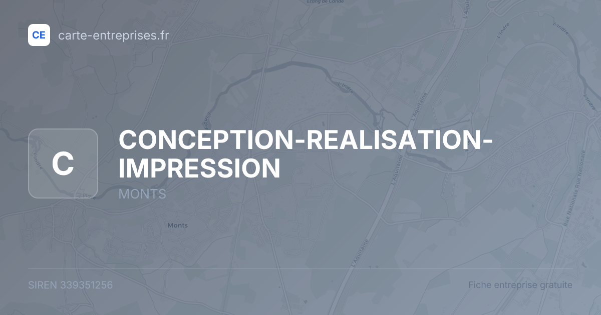 CONCEPTION-REALISATION-IMPRESSION — 339351256 — fiche entreprise