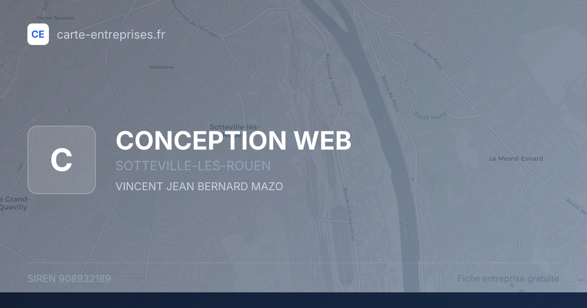 CONCEPTION WEB — 908932189 — fiche entreprise