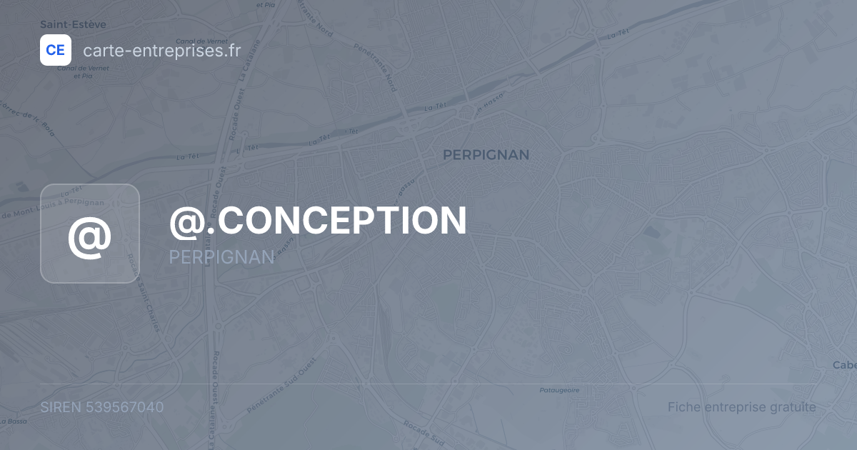 @.CONCEPTION — 539567040 — fiche entreprise