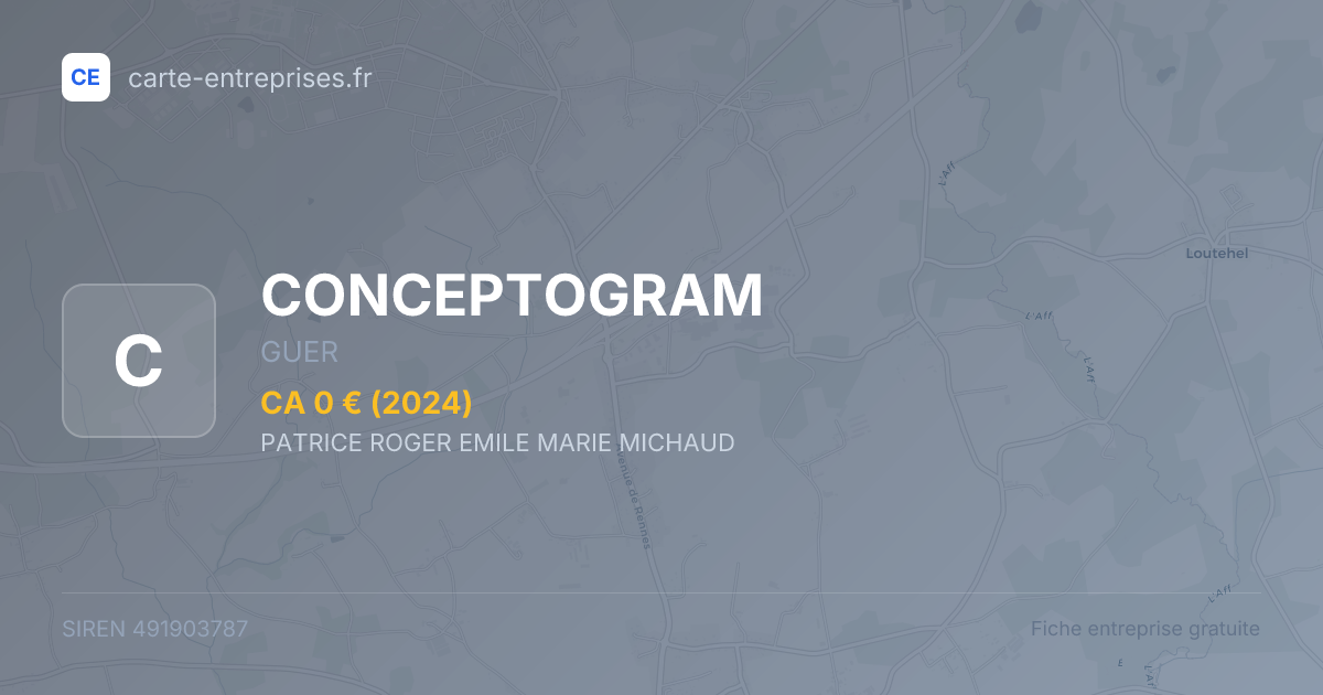 CONCEPTOGRAM — 491903787 — fiche entreprise