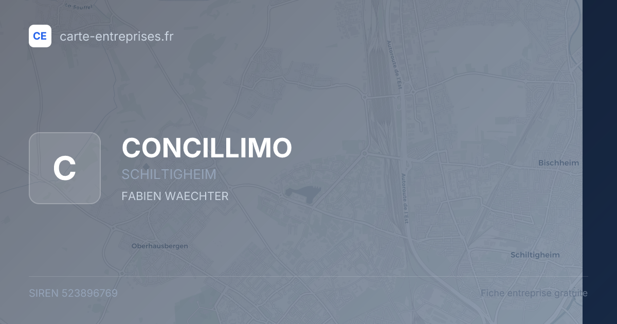 CONCILLIMO — 523896769 — fiche entreprise