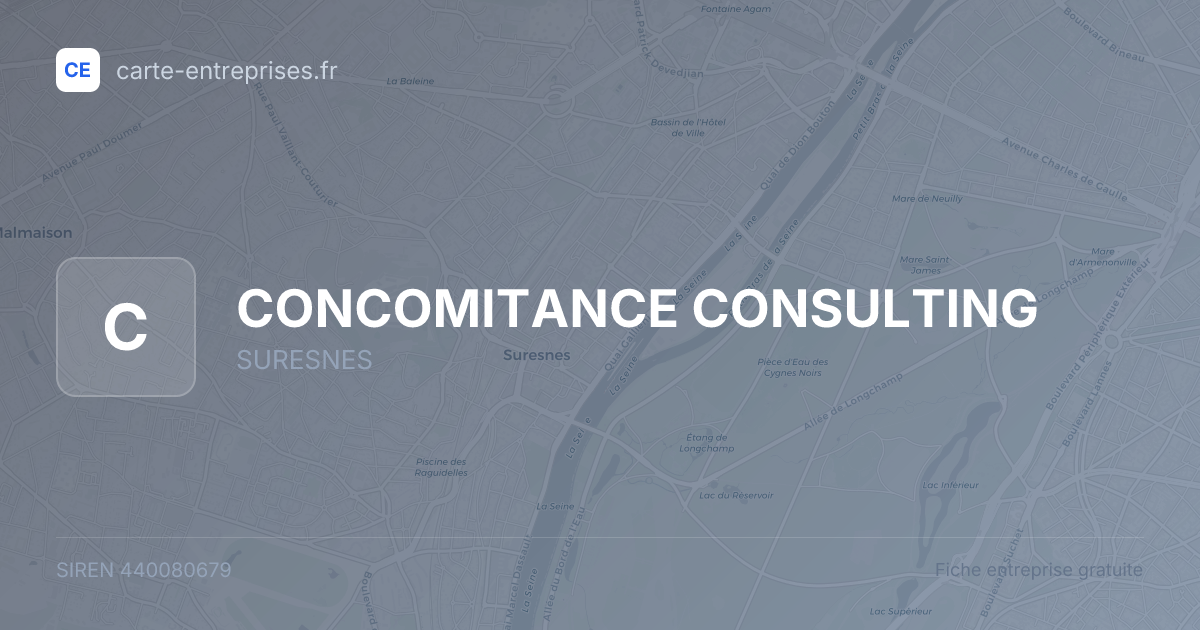 CONCOMITANCE CONSULTING — 440080679 — fiche entreprise