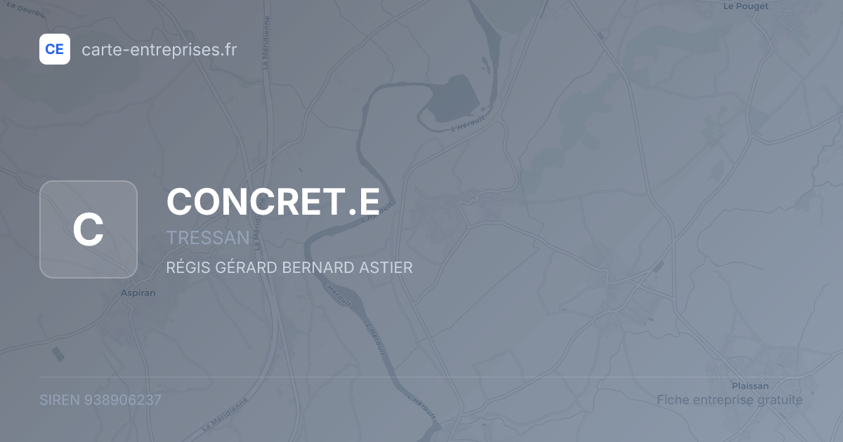CONCRET.E — 938906237 — fiche entreprise