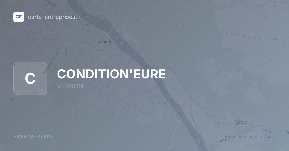 CONDITION'EURE — 397884115 — fiche entreprise