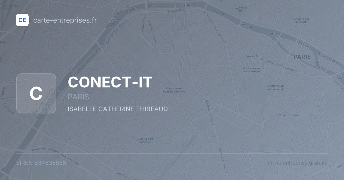 CONECT-IT — 834635856 — fiche entreprise