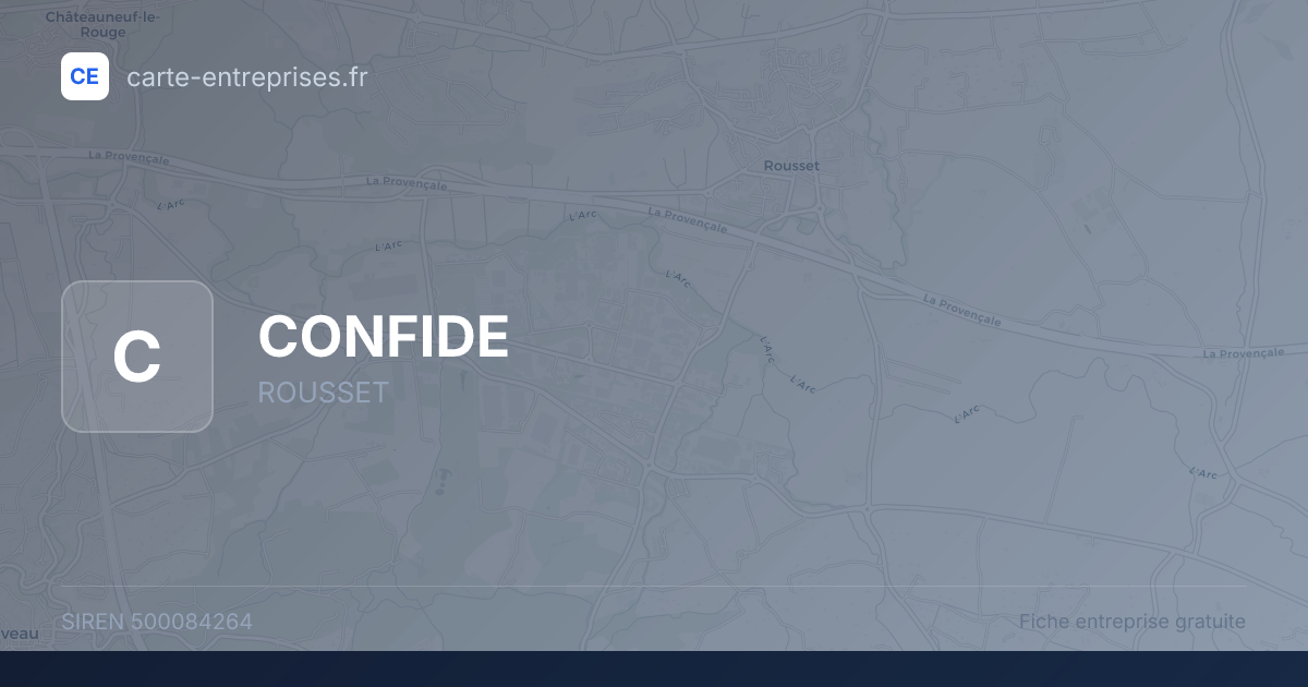 CONFIDE — 500084264 — fiche entreprise