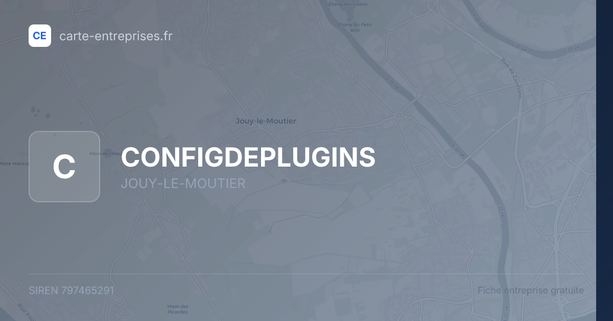 CONFIGDEPLUGINS — 797465291 — fiche entreprise