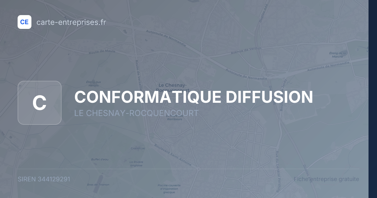 CONFORMATIQUE DIFFUSION — 344129291 — fiche entreprise