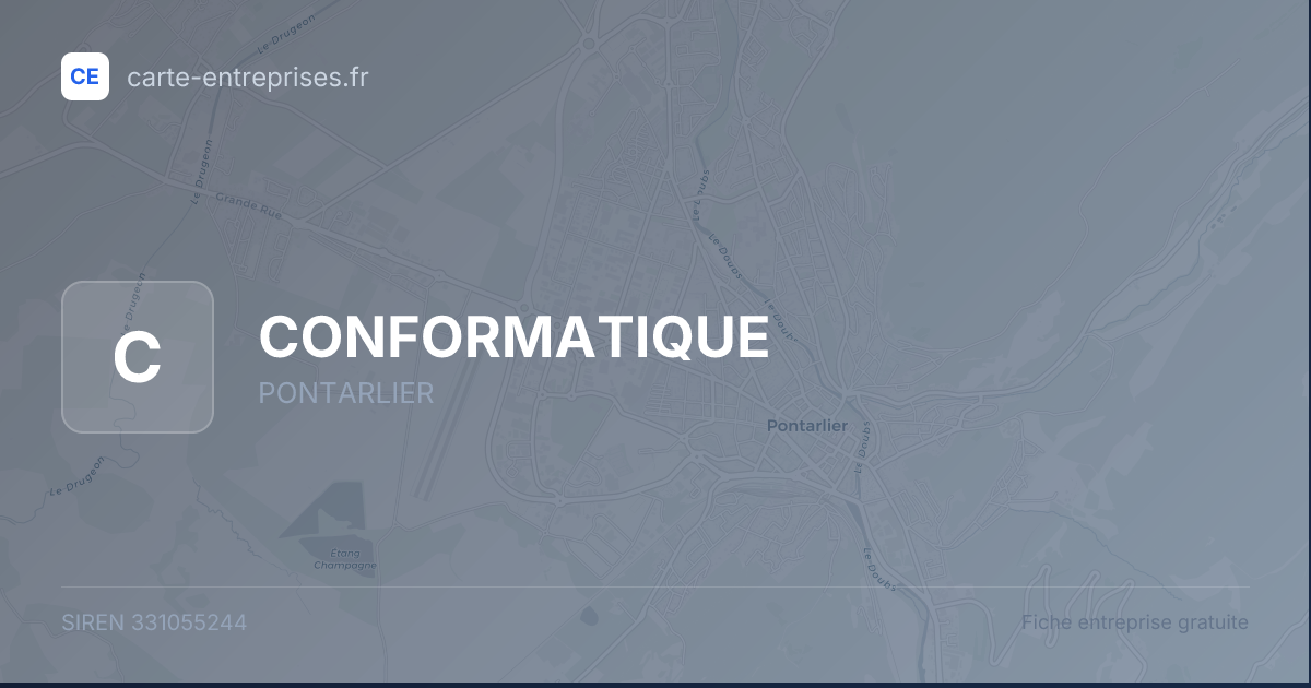CONFORMATIQUE — 331055244 — fiche entreprise