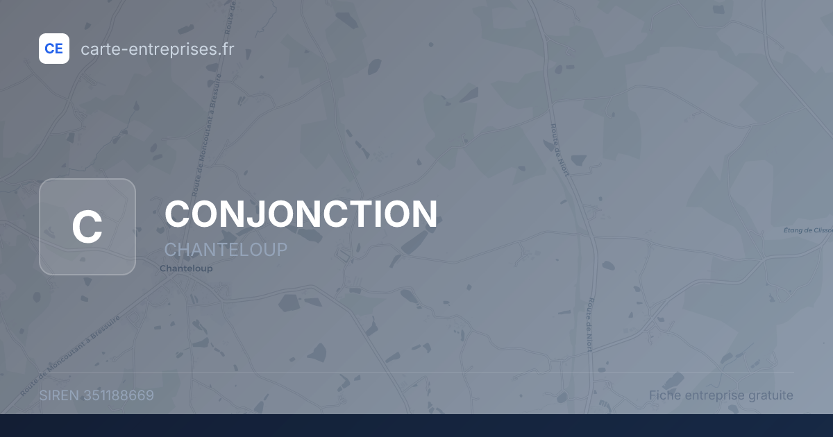 CONJONCTION — 351188669 — fiche entreprise