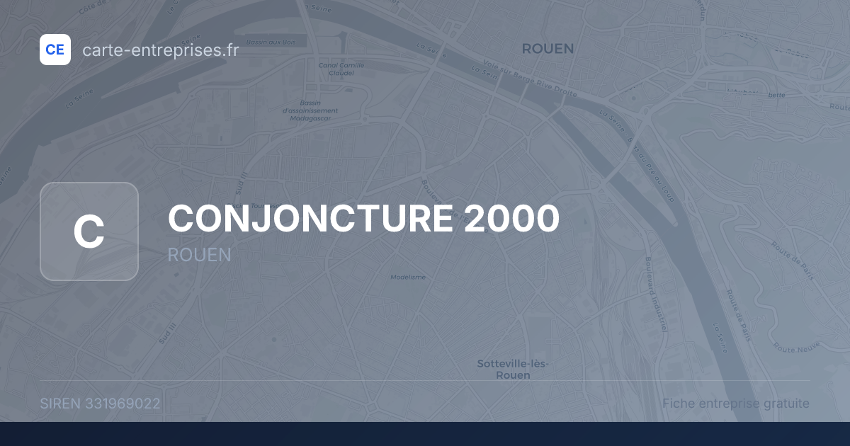 CONJONCTURE 2000 — 331969022 — fiche entreprise