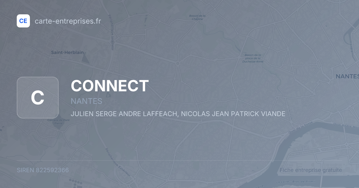 CONNECT — 822592366 — fiche entreprise