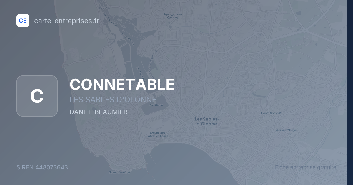CONNETABLE — 448073643 — fiche entreprise