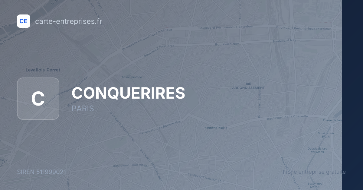 CONQUERIRES — 511999021 — fiche entreprise