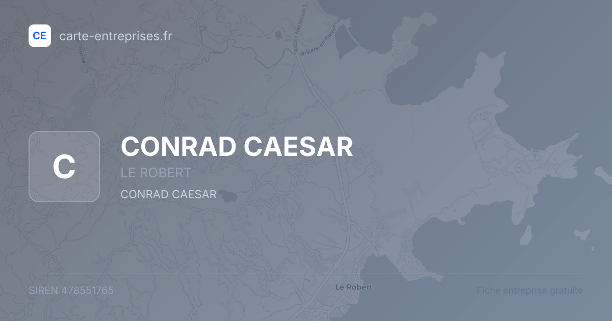 CONRAD CAESAR — 478551765 — fiche entreprise