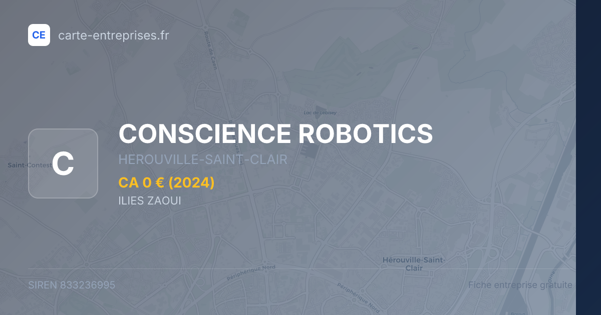CONSCIENCE ROBOTICS — 833236995 — fiche entreprise
