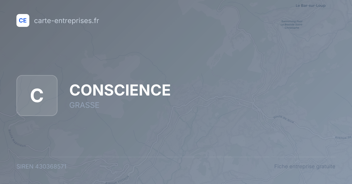 CONSCIENCE — 430368571 — fiche entreprise