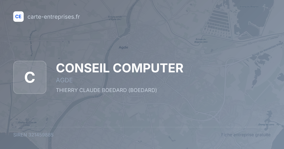 CONSEIL COMPUTER — 321459885 — fiche entreprise
