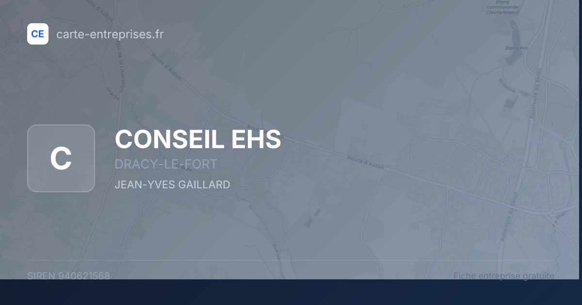 CONSEIL EHS — 940621568 — fiche entreprise