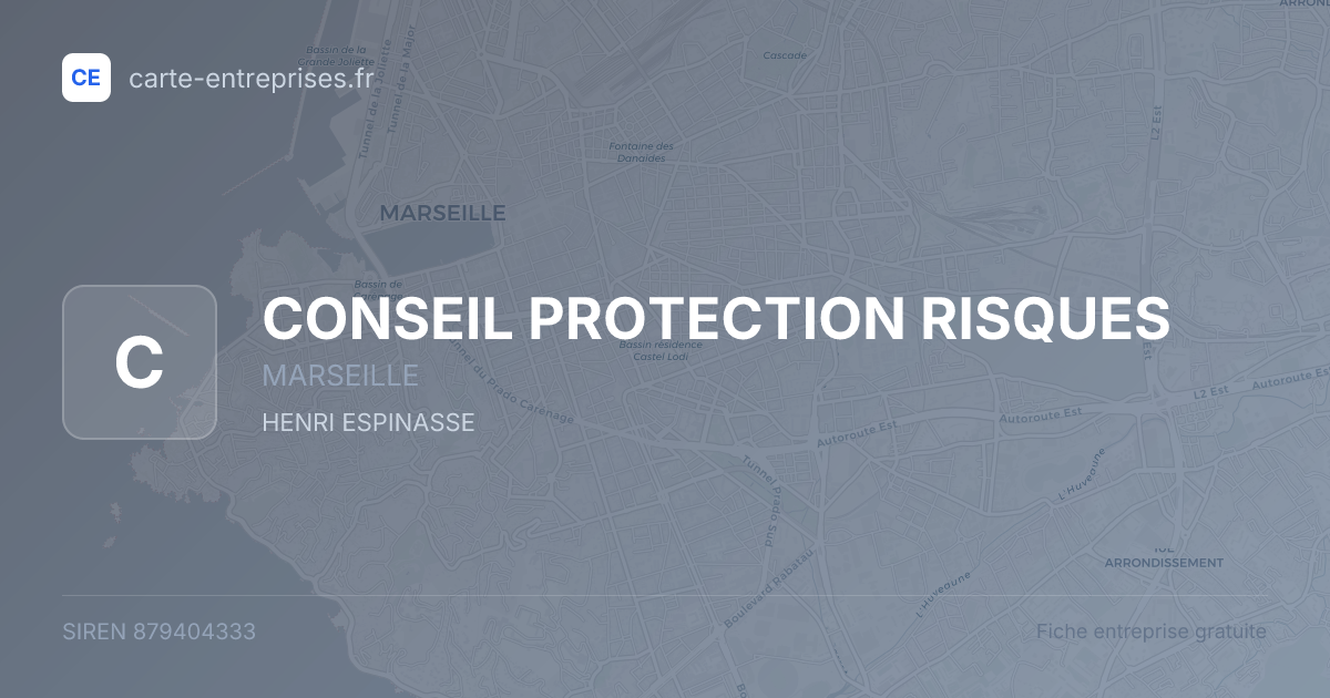 CONSEIL PROTECTION RISQUES — 879404333 — fiche entreprise