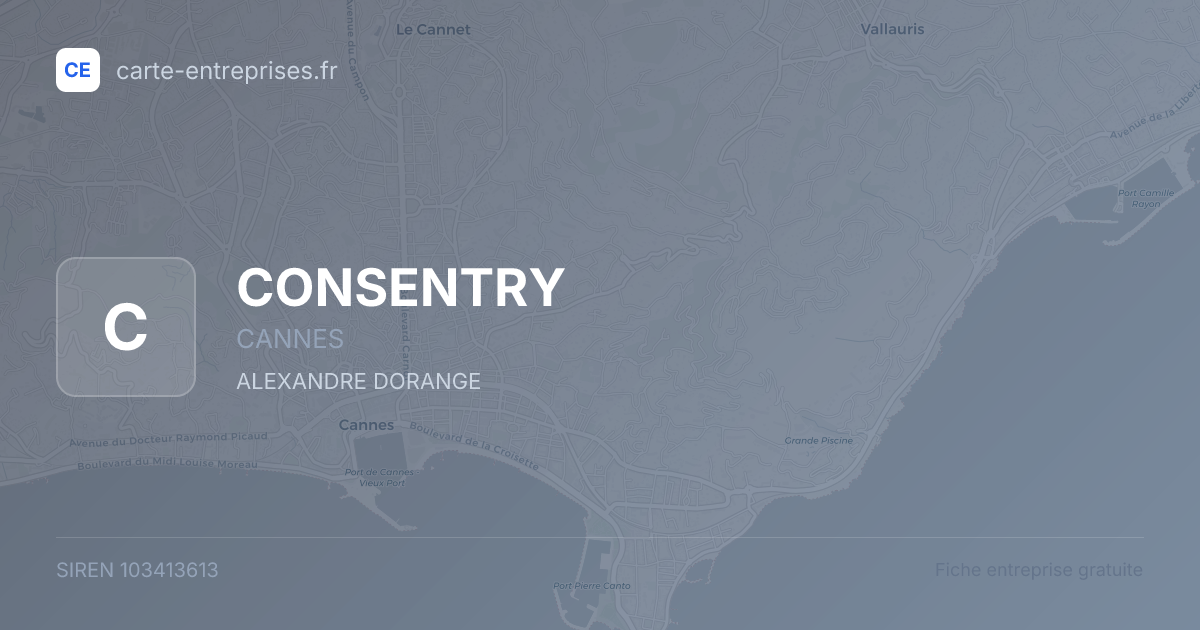CONSENTRY — 103413613 — fiche entreprise