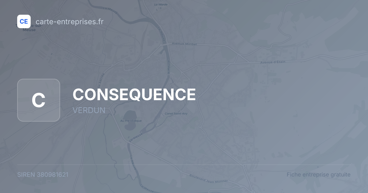 CONSEQUENCE — 380981621 — fiche entreprise