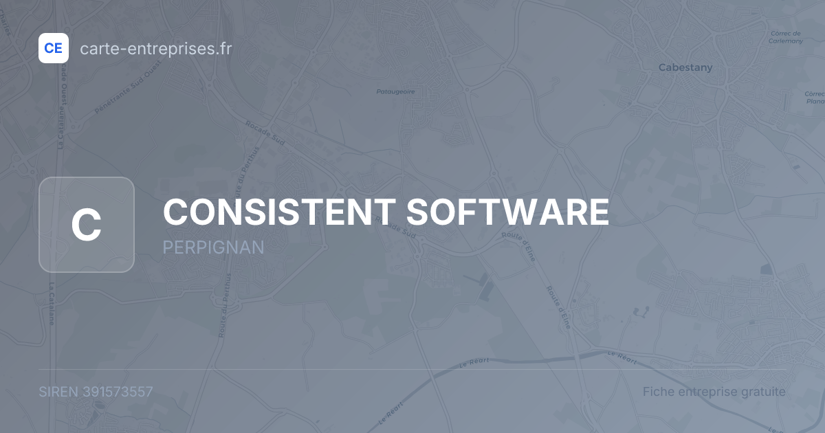 CONSISTENT SOFTWARE — 391573557 — fiche entreprise