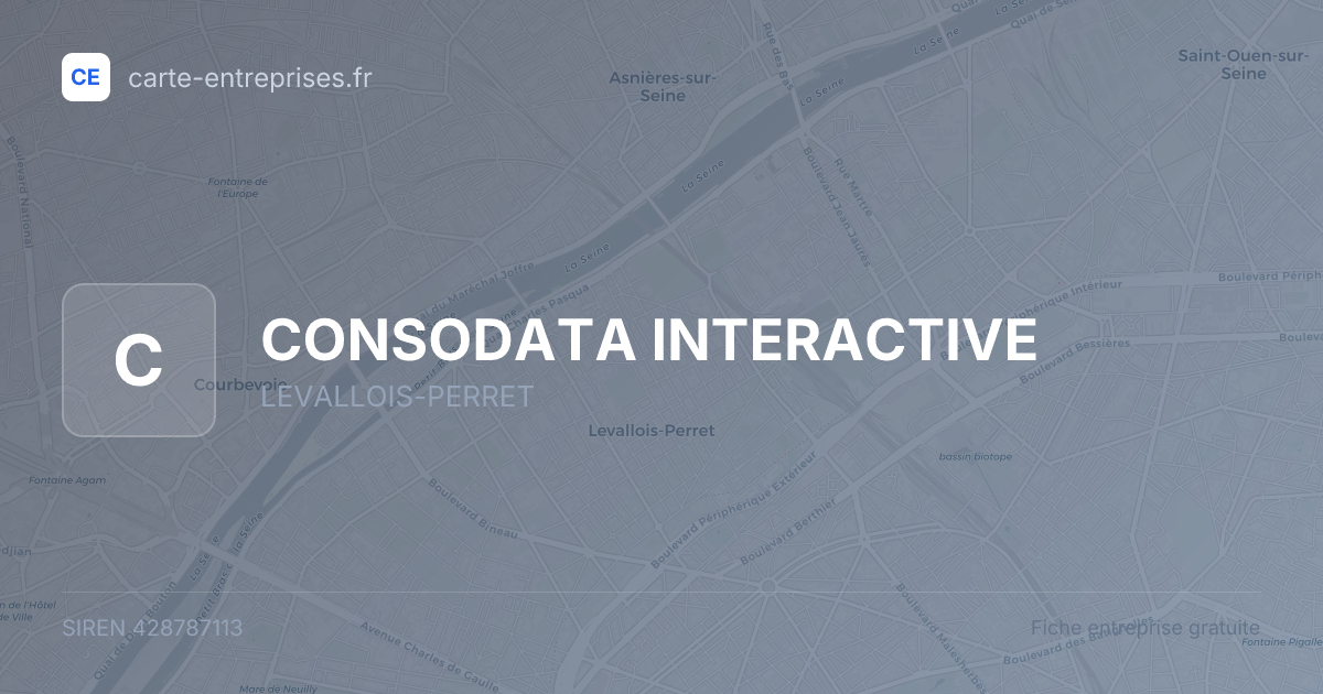 CONSODATA INTERACTIVE — 428787113 — fiche entreprise