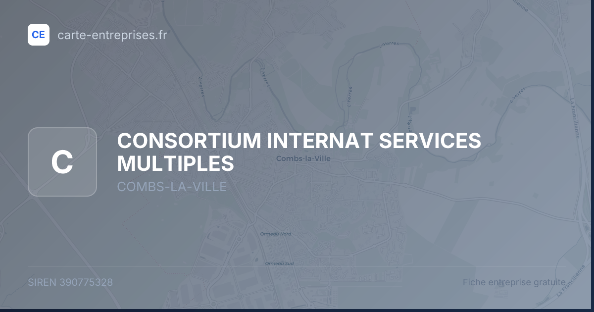 CONSORTIUM INTERNAT SERVICES MULTIPLES — 390775328 — fiche entreprise
