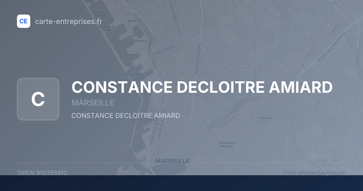 CONSTANCE DECLOITRE AMIARD — 910395912 — fiche entreprise