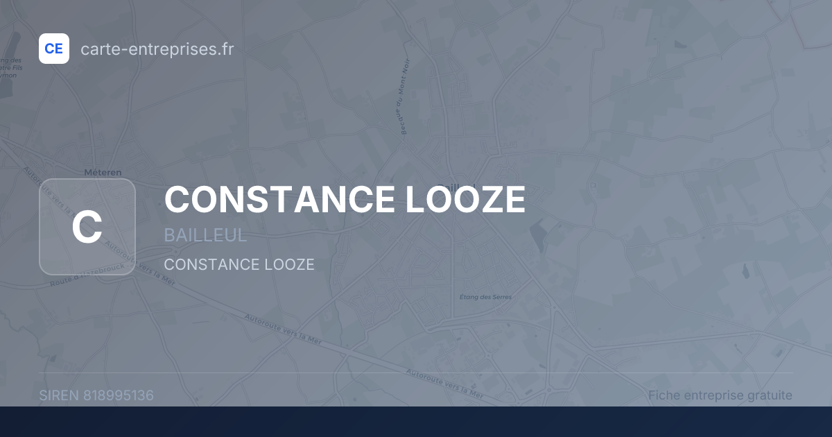 CONSTANCE LOOZE — 818995136 — fiche entreprise