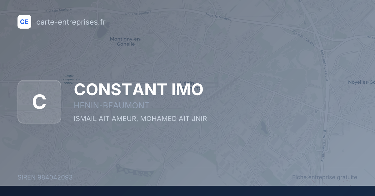 CONSTANT IMO — 984042093 — fiche entreprise