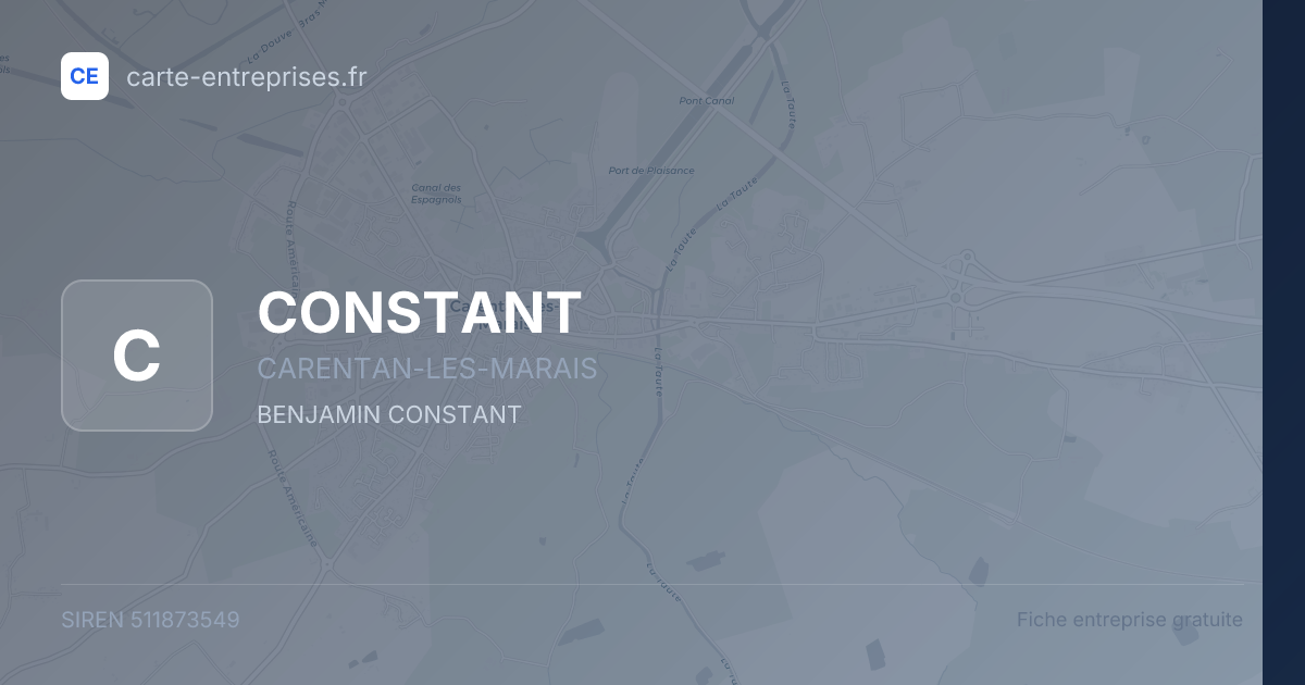 CONSTANT — 511873549 — fiche entreprise