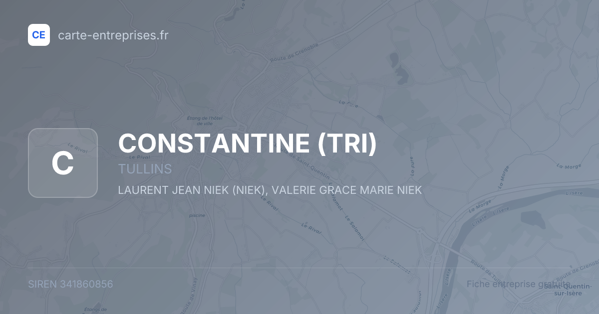CONSTANTINE (TRI) — 341860856 — fiche entreprise