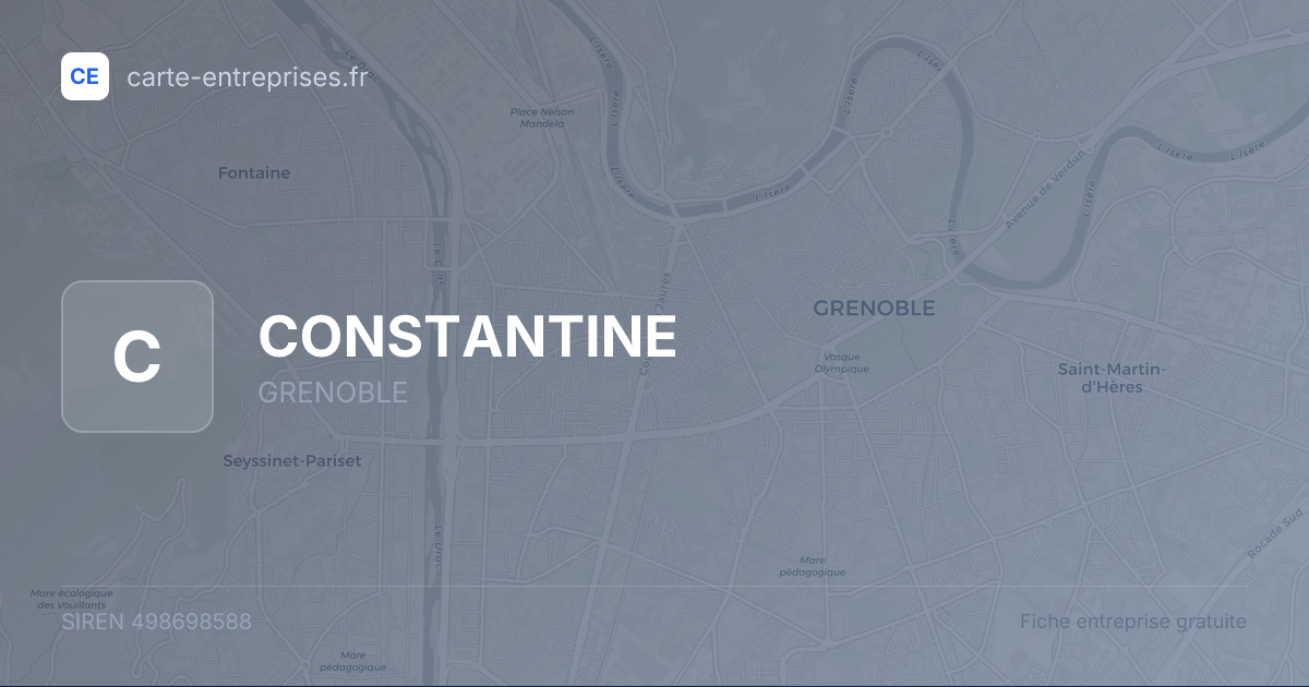 CONSTANTINE — 498698588 — fiche entreprise
