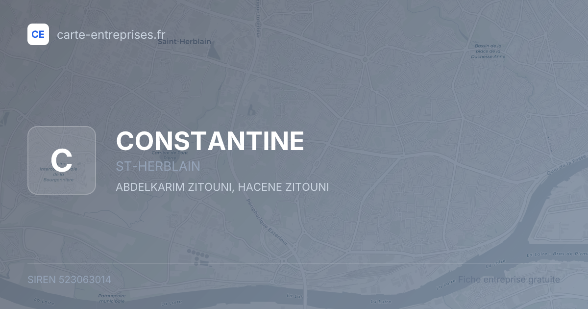 CONSTANTINE — 523063014 — fiche entreprise